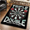 YANGECHEN Spielzimmer Dart Teppich Für Wohnzimmer Schlafzimmer Dekorationen Sofa Tisch Bereich Teppiche Spielzimmer Bodenmatte Target Bullseye 80X120Cm
