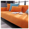 CJJZFO Sofa Überzug Weiche Chenille Sofabezug: Hund Katze Sofaschoner Anti Rutsch Vintage Couch Überzug für U Form L Form Sektionssofa für 1 2 3 4 Sitzer Sofa (Orange Farbe, 90 * 160cm)