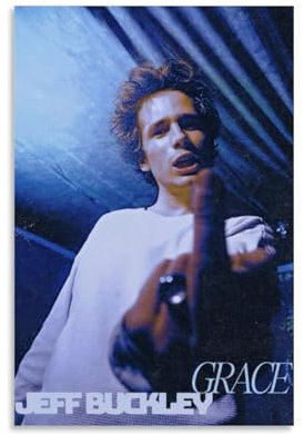 Jeff Poster, Buckley Grace, Album, Poster, Leinwand, farbecht, Wandkunst, dekoratives Gemälde für Wohnzimmer, Schlafzimmer, Heimdekoration, 30 x 45 cm, ungerahmter Stil