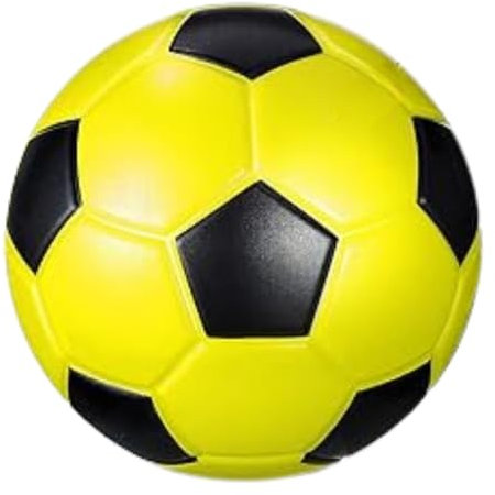 Mini Soccer Ball for Kids & Adults – Soft, Durable Football for Practice, Training & Play – Ideal for Indoor and Outdoor Fun – Multi-Colour Design 15cm (Yellow)