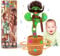 Ucikik Cactus parlant dansant pour bébé, cactus chantant avec 120 chansons + danse + enregistrement + LED, imitant l'enregistrement cactus jouets cadeau pour bébés de 0 à 6 à 12 mois (style 8)