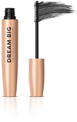Profusion Cosmetics Dream Big Lengthening and Volumizing Mascara | Highly Pigmented, Buildable Formula That Lifts and Defines Eyelashes for an Eye-Opening Look with Zero Clumping, Ultra-Black
