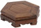 Gatuida Decorativo per in Legno Base Rotonda per Esposizione d'Arte Piedistallo Resistente per Piante e Sfere
