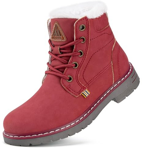 B09JLC118L Mishansha Stivali da Neve Bambino Unisex Calde Foderate Gr.24-36EU