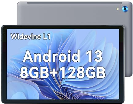Whitedeer Octa-Core Tablet 10 pollici con Sistema Operativo Android, Batteria da 5000 mAh, Certificazione GMS/ 2.4G+5G WiFi 6, Widevine L1, 8 GB RAM+64 GB ROM + 1 TB di Memoria Espandibile