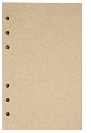 Leder Tagebuch Refills gefüttert, maleden Leder Notizbuch nachfüllbar Papier für 5 x 7 Traveler Tagebuch fügt 160 Seiten Blank