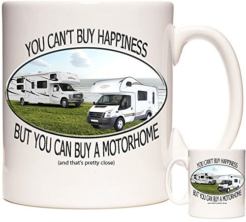 KAZMUGZ Motorhome Mug, You Can't Buy Happiness But You Can Buy A Motorhome.11oz Ceramic Mug. Motorhome Gift Coffee Mug