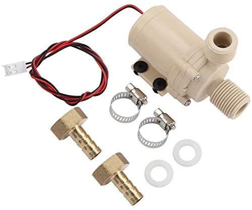 Jadeshay Bomba de Agua,12V 8L/Min Bomba de Circulación Solar Mini Bomba de Agua Sumergible 3Metros Sin Escobillas Bomba de Agua para Fuentes y Jardines