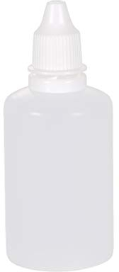 sourcing map Plastic Dropper Bottles, 50ml/1.7 oz Empty Squeezable Dropper Bottle with Cap, Pack of 20