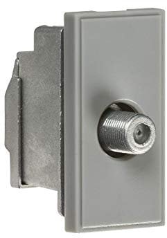Screened SAT TV Outlet Module 25 x 50mm - Grey