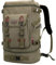 WITZMAN Vintage Canvas Rucksack Groß Reiserucksack Herren Convertible Reisetasche Laptop Rucksack Wanderrucksäcke (A568 Hellgrün)