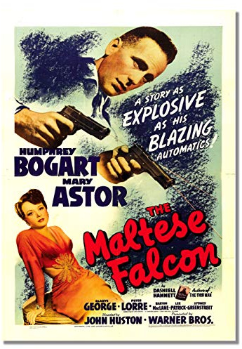 The Maltese Falcon A3 ungerahmt American Film Noir Werbeposter Humphrey Bogart Vintage Stars Foto Bild