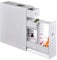 COSTWAY Bathroom Floor Cabinet, Wooden Slim Storage Cupboard with Slide Out Drawers, Home Living Room Hallway Narrow Toilet Paper Organiser Unit (White)