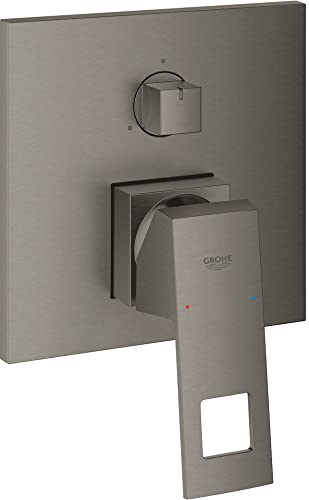 Grohe Eurocube Einhandbatterie mit 3-Wege Umstellung hard graphite gebürstet
