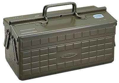 Toyo MG ST-350MG Color 2-stöckiger Werkzeugkasten, Militärgrün