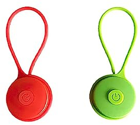 qijiefenCC LED flashing light school bag,2pcs LED Collar Light,3 Light Modes,waterproof safety light reflector pendant,for Night Walking & Camping