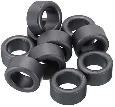 PATIKIL Ferrite Toroide Nucleo, 10pz Toroide Nucleo 1.2 ODx0.7 IDx0.6 H Ferrite orings Trasformatore Ferrite Toroide Nucleo per EMI/RFI Filtri, Nero