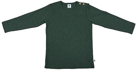 Baby Kinder Langarmshirt Unisex Bio-Baumwolle Rippjersey T-Shirt Shirt Jungen Mädchen