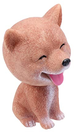 Toyvian Bürodekoration Kuchen Topper Armaturenbrettdekore für Autos Geschenke Hündchenspielzeug für Kinder Cartoon-Tier-Desktop-Ornament Tierautoverzierung Jesus Wackelkopfpuppe Skulptur