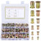 300 Piezas Tuercas Remachables Kit, M3/M4/M5/M6/M8/M10 Remaches Roscados, Tuercas de Remache con Caja de Almacenamiento, para Talleres, Almacenes, Fábricas (1)