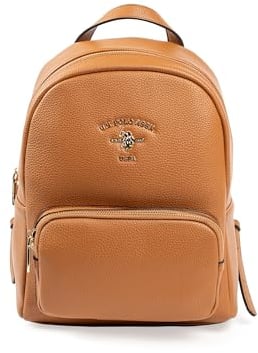 U.S. Polo Assn Damen Rucksack Stanford Backpack PU, Camel, Einheitsgröße
