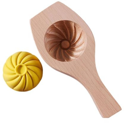 Bduttlefish DIY gedämpfte Brötchenform, Holz-Mond-Kuchenformen zum Backen, Baozi-/Pflaumenblumen-Form, Keksstempel, Mittelherbst-Festival, Holz-Backform, Küchen-Backwerkzeug