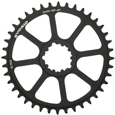 EVOSID Plato de bicicleta de carretera 40T 42T 44T 46T 48T 50T montaje directo desplazamiento 3 mm estrecho ancho plato plato de montaje directo 8-12 velocidades para SRAM GXP bielas (40T)