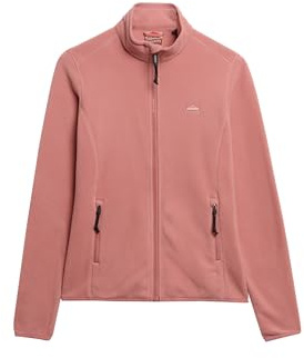Superdry Damen Polar Fleecejacke mit durchgehendem Reißverschluss