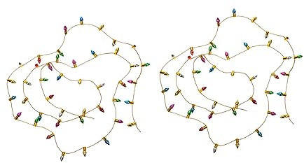 Garneck 2stücke Mini Lichterkette Für Puppenhaus Teiliges Realistische Dekoration Beleuchtung Für Mini-häuser Einfach Der Anwendung Für Kinderzimmer Und Geburtstagsfeiern
