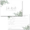 50x Liebe Worte an das Hochzeitspaar - Wunschkarten Gästekarten als Alternative zum Gästebuch (Eukalyptus)