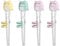 YSDYY Children's Chopsticks, Dinosaur Design, Silicone Material, 4 Pairs (Yellow, Green, 2x Pink), Dishwasher Safe