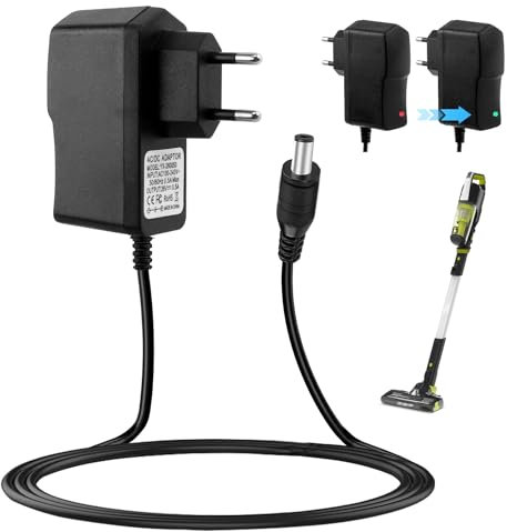 26V 500mA Caricatore per Aspirapolvere Hoover H-Free 100/200/500/700/800/HF122RH/HF122GPT/HF122AH, Adattatore Caricabatterie per Hoover Freedom FD22BC, FD22G, FD22L, HF522SFP, HF222UPT Alimentatore