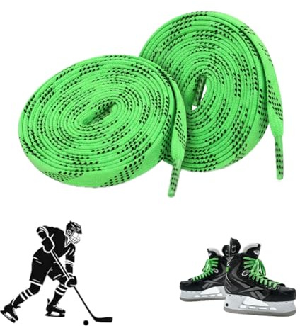 Dyiouxin Profi-Schnürsenkel für Eishockey-Schlittschuhe,gewachste Schnürsenkel,Beständig,Anti- Fraktur,96 Zoll