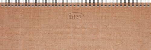 BRUNNEN Querterminbuch Mod. 771 2027 | 326×102 mm, Karton, kupfer