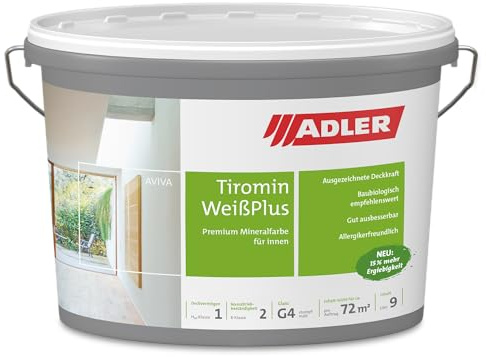 ADLER Tiromin-Weiß Plus Weiß Innenfarbe 9 l