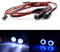 AXspeed 10mm 2Lights Engel Eyes & Demon Eyes Light Scheinwerfer Rücklicht für 1/10 RC Auto (Blau + Weiß)