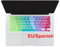 batianda español ESP Nueva Ombre Color Protector de Pantalla Resistente al Agua de Silicona para Teclado de MacBook Air Mac de 13 Pro 13 15 17 (con o sin Pantalla Retina)