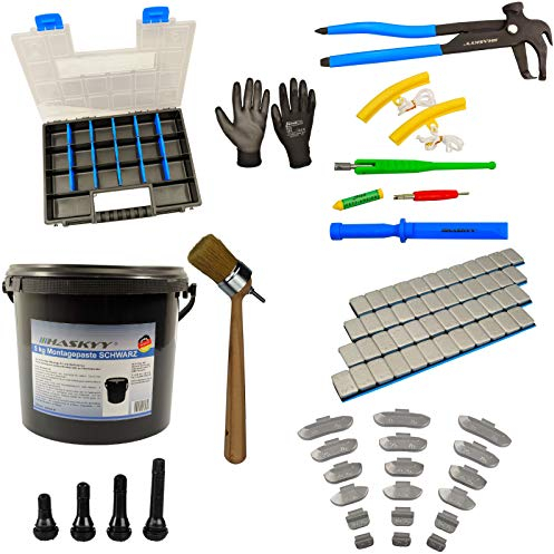 335 tlg. Reifen - Montage Auswucht- Klebegewichte, Gummiventile Wekzeug