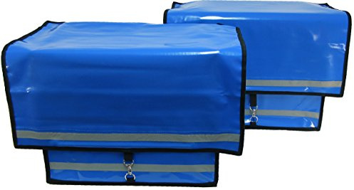 Palatis Fahrraddoppeltsche Porty blau, Zeitungstasche Zustellertasche Rollertasche