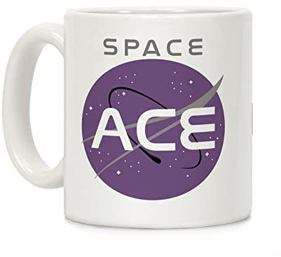 Space Ace weiß 11 Unze Keramik Kaffee Becher von lookhuman