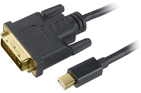 Akasa AK-CBDP18-18BK 1.8 m Mini DisplayPort/mDP To DVI-D Adapter Cable