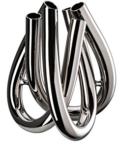 Rosenthal 69132-321497-47022 Triu Silber Vase 22 cm (1 Stück)