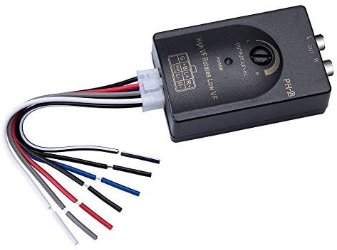 Mr.Ho Adaptateur convertisseur pour autoradio Haut-parleurs Enceinte Caisse vers ampli amplificateur