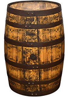 Temesso Originales schottisches Whiskyfass, Holzfass, Whisky Fass, Schnapsfass - angeschliffen - 190L (Oberfläche geölt)
