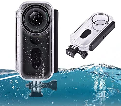 Taoric Unterwassergehäuse Tauchschutzhülle Kompatibel mit Insta360 ONE X, Passend für 360 ONE X Panorama Action Kamera Zubehör