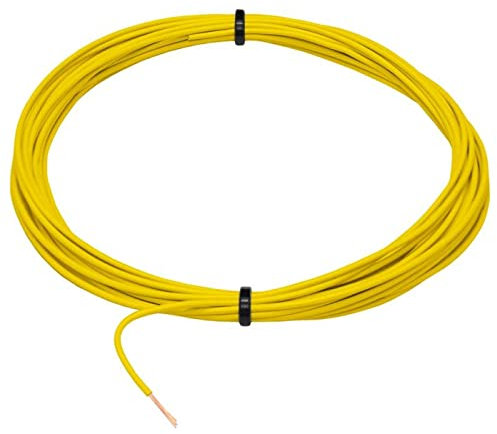 10m FLRY Cavo del veicolo Giallo 0,35mm² tondo Cavo Filo a trefoli AUTO Cavo di alimentazione