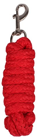 ARBO-INOX - Anbindestrick - für Halfter - 2 Meter - mit Karabiner - 13 Farben (Rot)