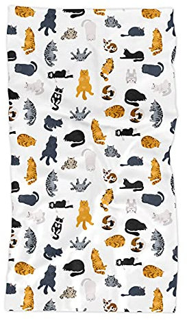 Merchandise for Fans Multifunktionstuch | Schlauchschal | Bandana | Halstuch Fotodruck Damen, Herren, Kinder | Motiv: Katze 01