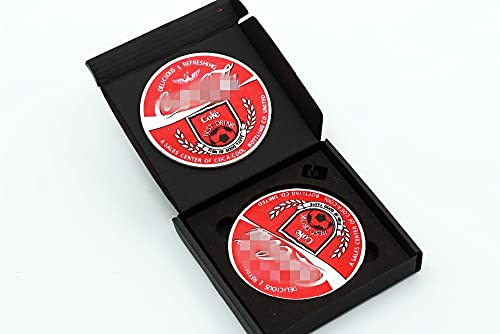 ICECHAN Roller Coaster Magic Tricks Coin in Glass Cup Close Up Street Stage Magic Requisiten Magier Illusion Gimmick Mentalismus Puzzle Spielzeug (Rot)