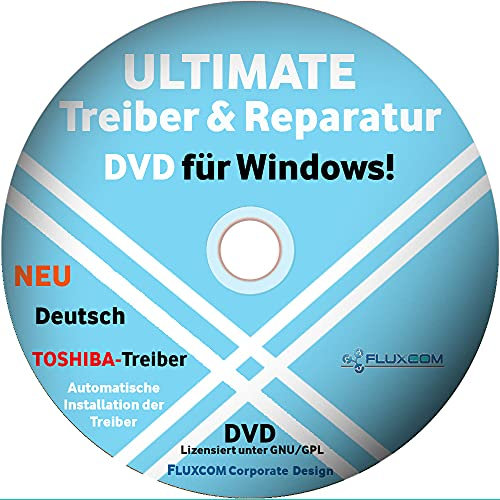 TOSHIBA Treiber Ultimate CD / DVD für Windows 7 / 8 / 10 / XP Vista 32 & 64 Bit